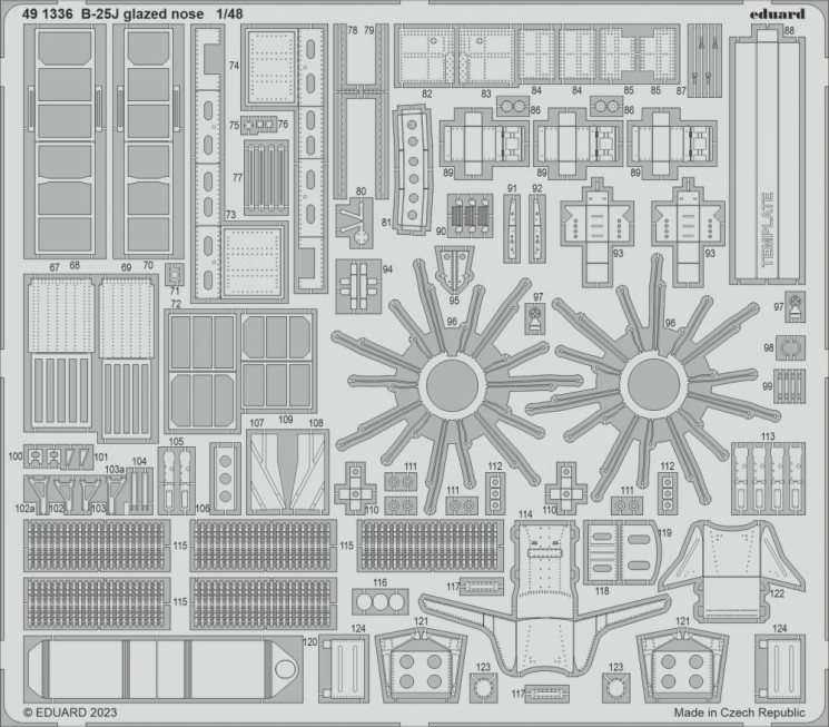 491336 B-25J засклений ніс 1/48
