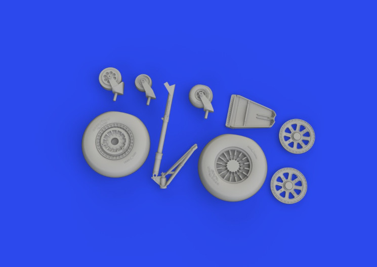 648964 TBF/TBM колеса з гладкою шиною 1/48