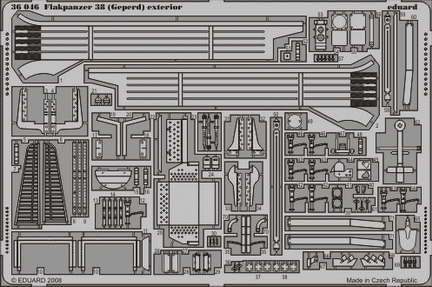 36046 Flakpanzer 38 (Gepard) экстерьер 1/35
