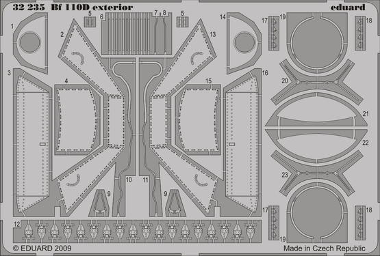 32235 Bf 110D экстерьер 1/32