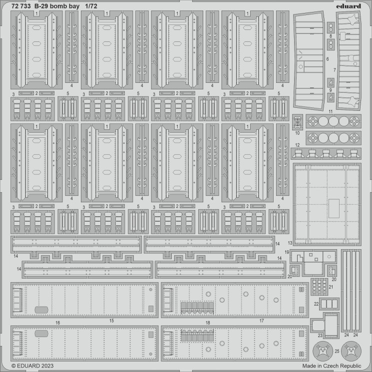 72733 B-29 бомбовий відсік 1/72