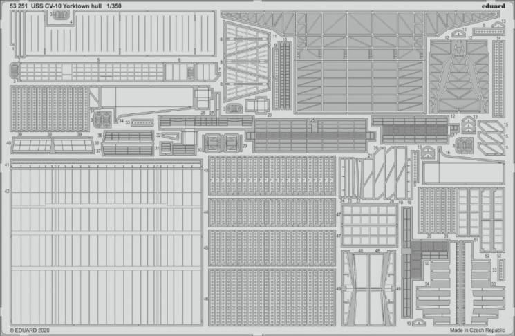 53251  USS CV-10 Yorktown hull 1/350