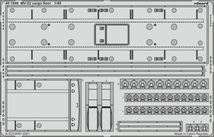 481049  MV-22 пол грузового отсека 1/48