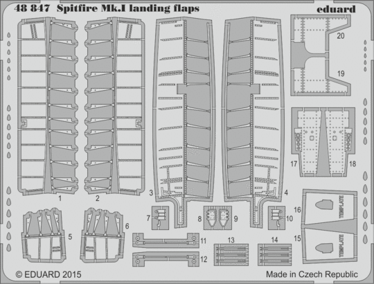 48847 Spitfire Mk. I закрылки 1/48