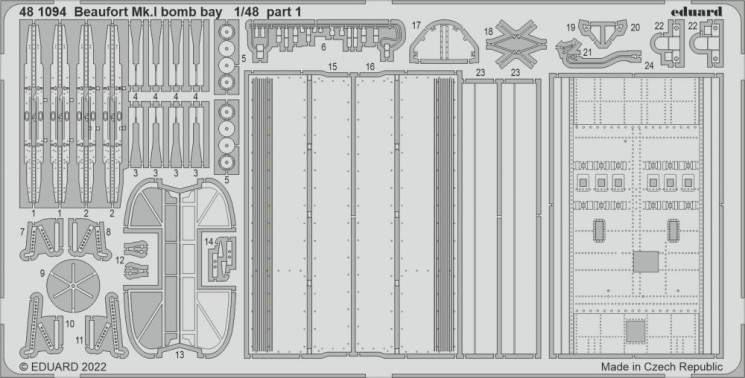 481094 Beaufort Mk.I бомбовий відсік 1/48
