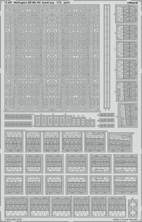 72697  Wellington GR Mk.VIII бомболюк 1/72
