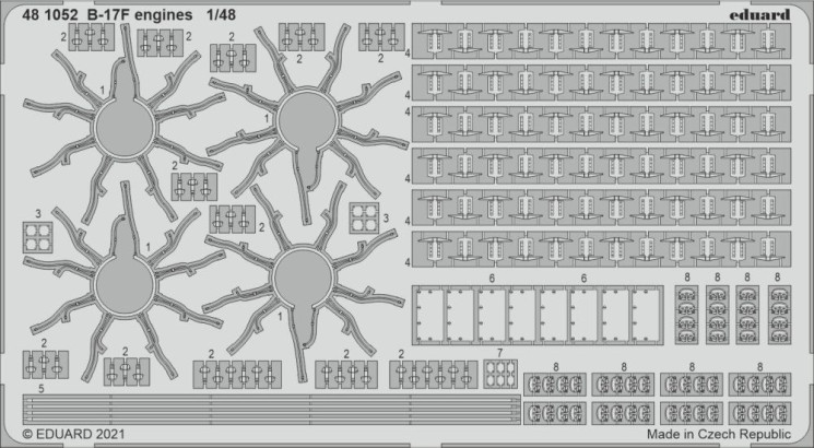 481052  B-17F engines 1/48