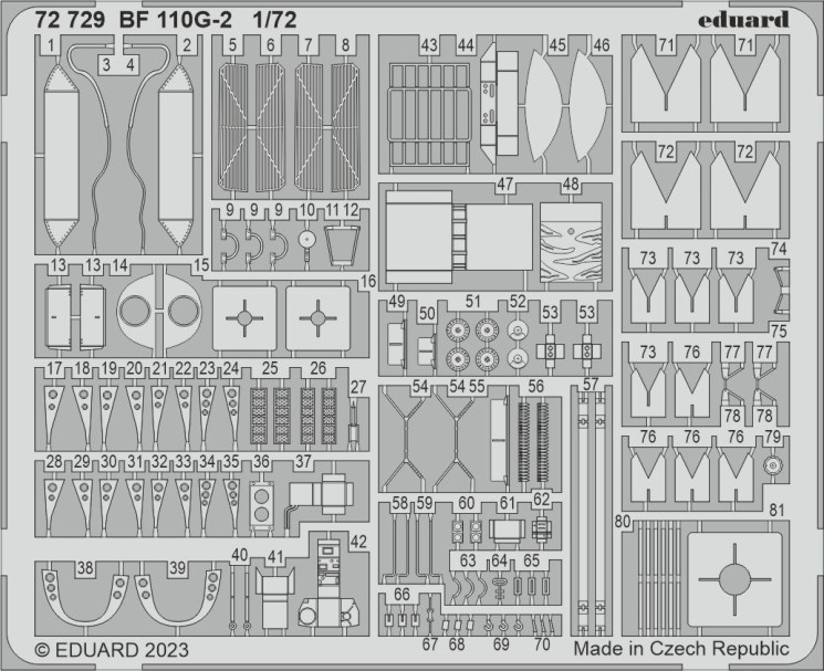 72729 Bf 110G-2 1/72