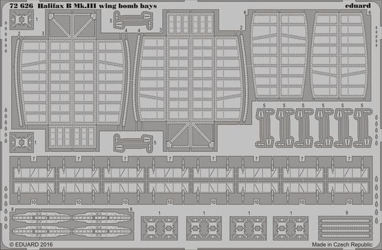 72626 Halifax B Mk. III крыльевые бомболюки 1/72