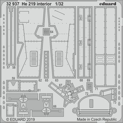 32937 He 219 интерьер 1/32