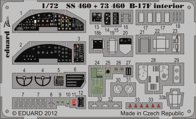 SS460 B-17F interior 1/72