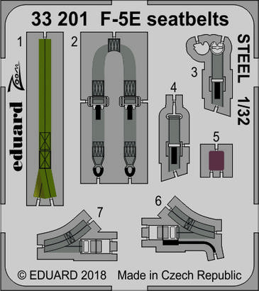 33201 F-5E стальные ремни 1/32
