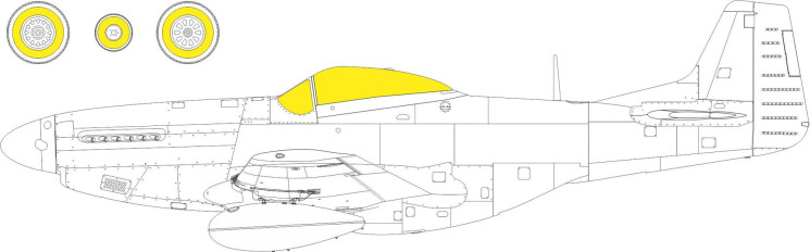 JX284 Маски на P-51D TFace 1/32