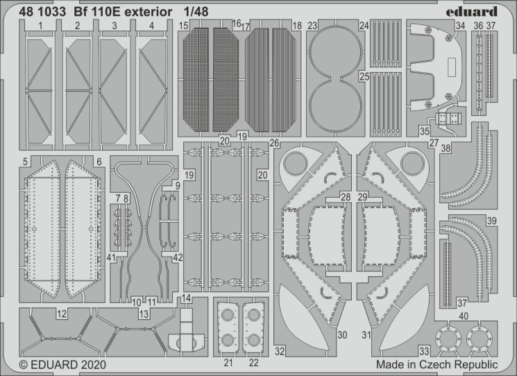 481033  Bf 110E экстерьер 1/48