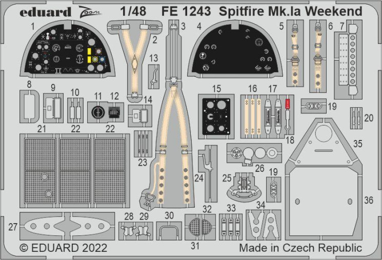 FE1243  Spitfire Mk.Ia Weekend 1/48