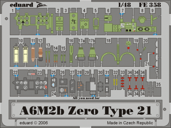 FE358 A6M2b Zero type 21 1/48