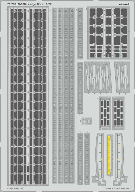 73795 C-130J підлога вантажного відсіку 1/72