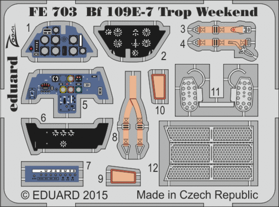 FE703 Bf 109E-7 Trop Weekend 1/48