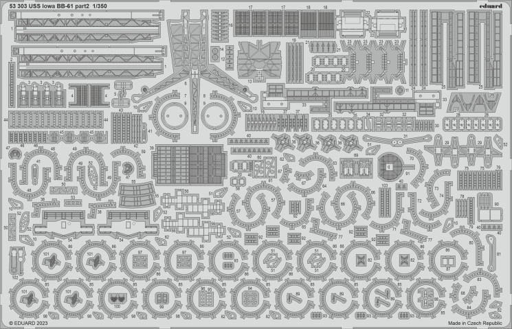 53303 USS Iowa BB-61 частина 2 1/350