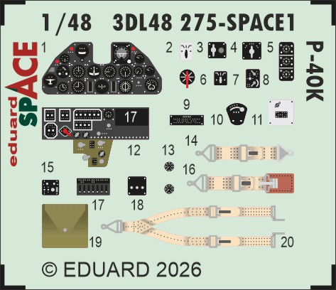 3DL48275 P-40K SPACE