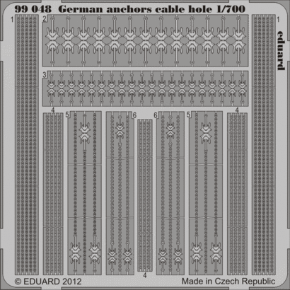 99048 Немецкие якоря 1/700