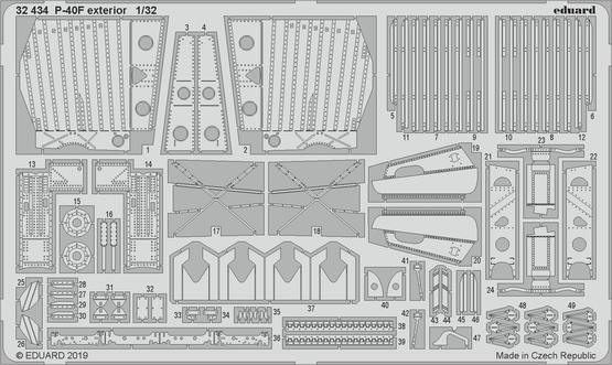 32434 P-40F экстерьер 1/32