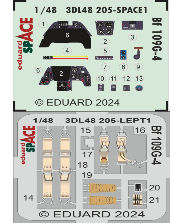 3DL48205 Bf 109G-4 SPACE 1/48