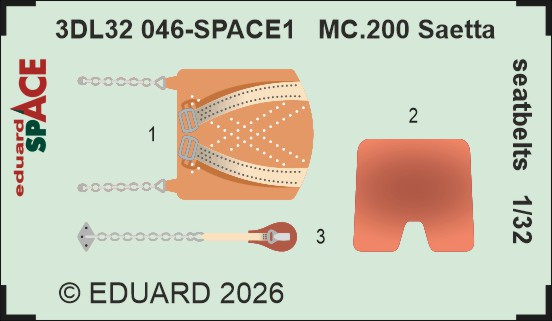 3DL32046 MC.200 Saetta ремені SPACE