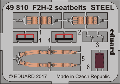 49810 F2H-2 ремни СТАЛЬ 1/48