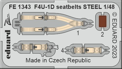 FE1343 F4U-1D привязні ремені STEEL 1/48