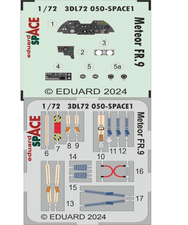 3DL72050 Meteor FR.9 SPACE 1/72