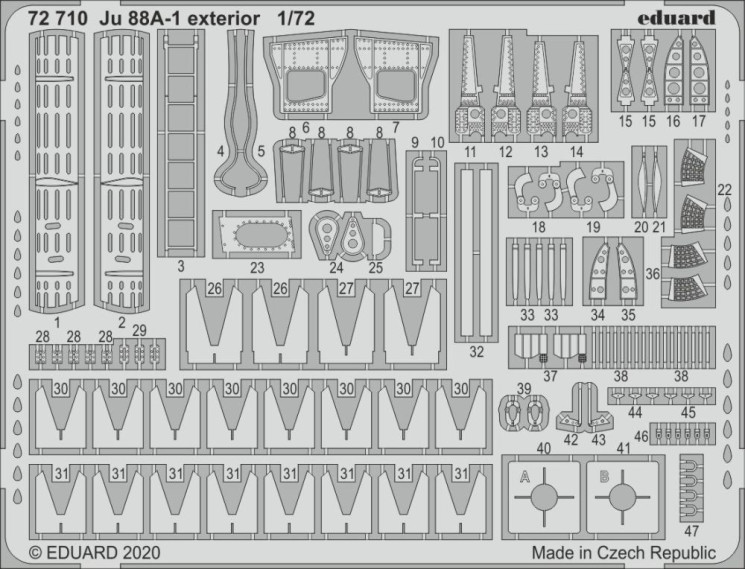 72710  Ju 88A-1 экстерьер 1/72