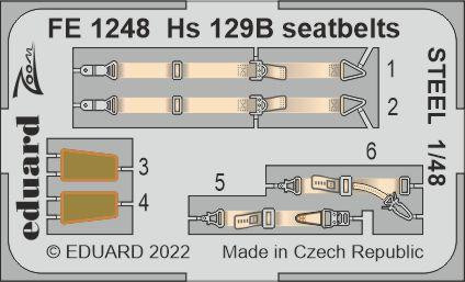 FE1248  Hs 129B привязные ремни STEEL 1/48