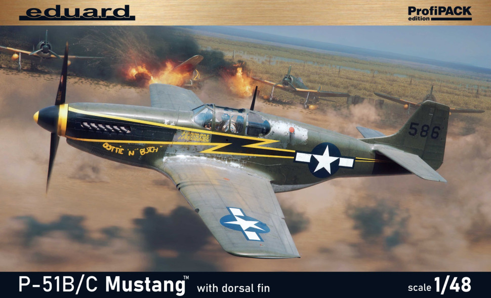 Eduard 82108 P-51B/C Mustang w/ dorsal fin 1/48 - магазин Едуард