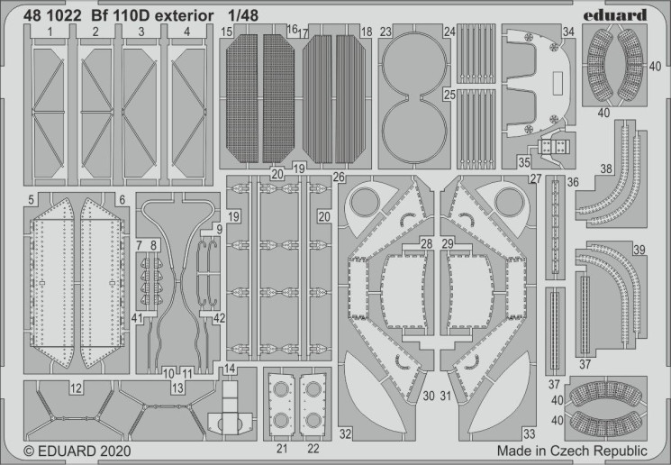 481022  Bf 110D экстерьер 1/48