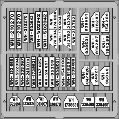 TP503 Немецкие номерные знаки для автомобилей 1/35