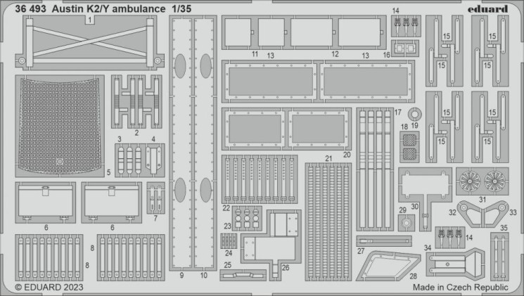 36493 Austin K2/Y ambulance 1/35