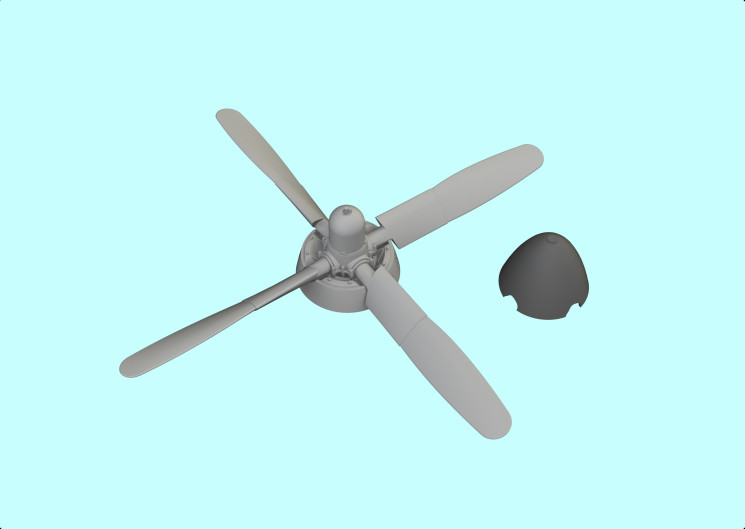672361 P-51D Hamilton Стандартний пропелер  PRINT 1/72