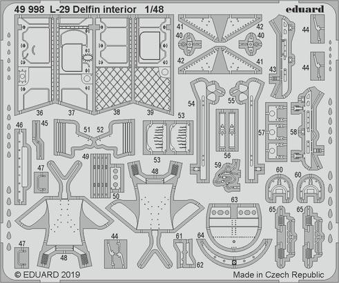 49998 L-29 Delfin интерьер 1/48