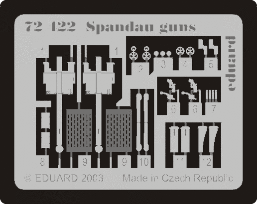72422 Пулеметы Spandau 1 мир. в. 1/72