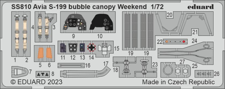 SS810 S-199 бульбашковий фонар Weekend 1/72