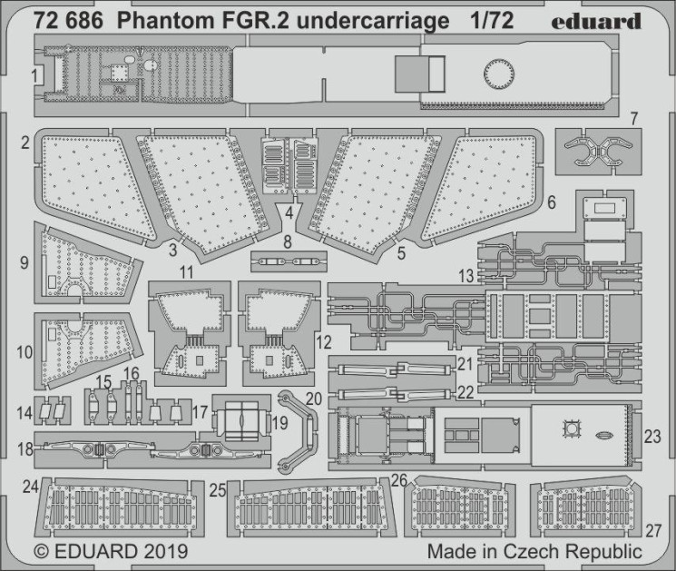 72686 Phantom FGR.2 шасі 1/72