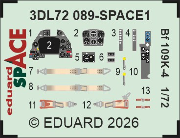 3DL72089 Bf 109K-4 SPACE