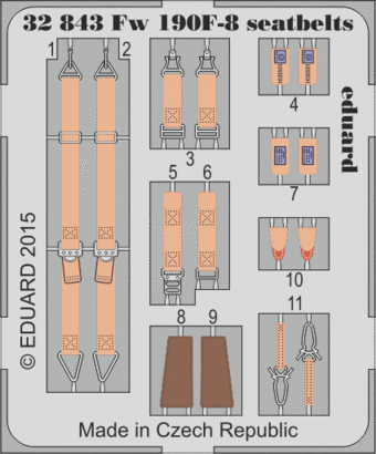32843 Fw 190F-8 ремни 1/32