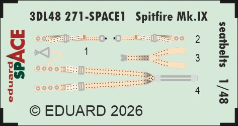 3DL48271 Spitfire Mk.IX ремені SPACE