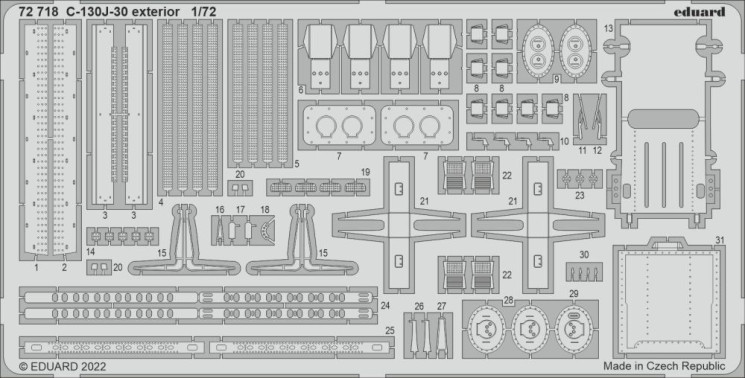 72718  C-130J-30 экстерьер 1/72