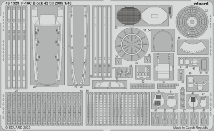 491329 F-16C Block 42 до 2005 1/48