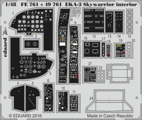 FE761 EKA-3 Skywarrior интерьер 1/48