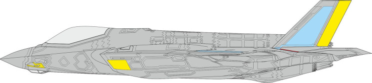 CX655 Маски F-35A RAM панелі пізні 1/72