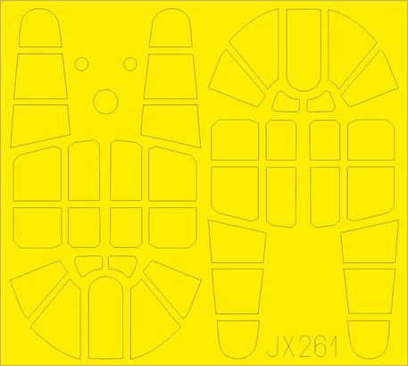 JX261 Маски на P-40E TFace 1/32